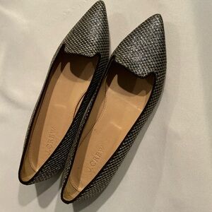 J Crew Metallic Flats size 7.5